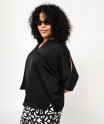 Blouse manches chauve-souris femme grande taille